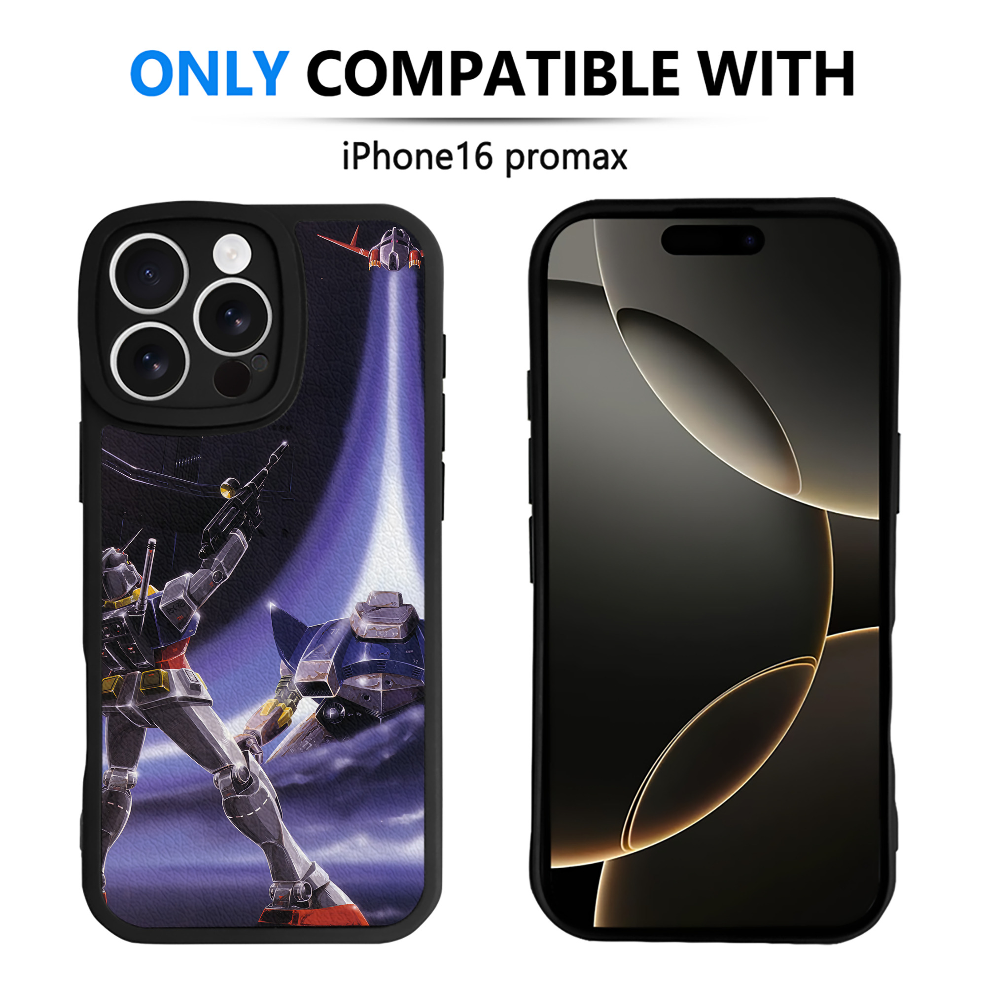 （画像用） 機動戦士ガンダム Mobile Suit Gundam 【iPhone 16シリーズ対応】シリコンスマホケース（レザー調） 材質：シリコン